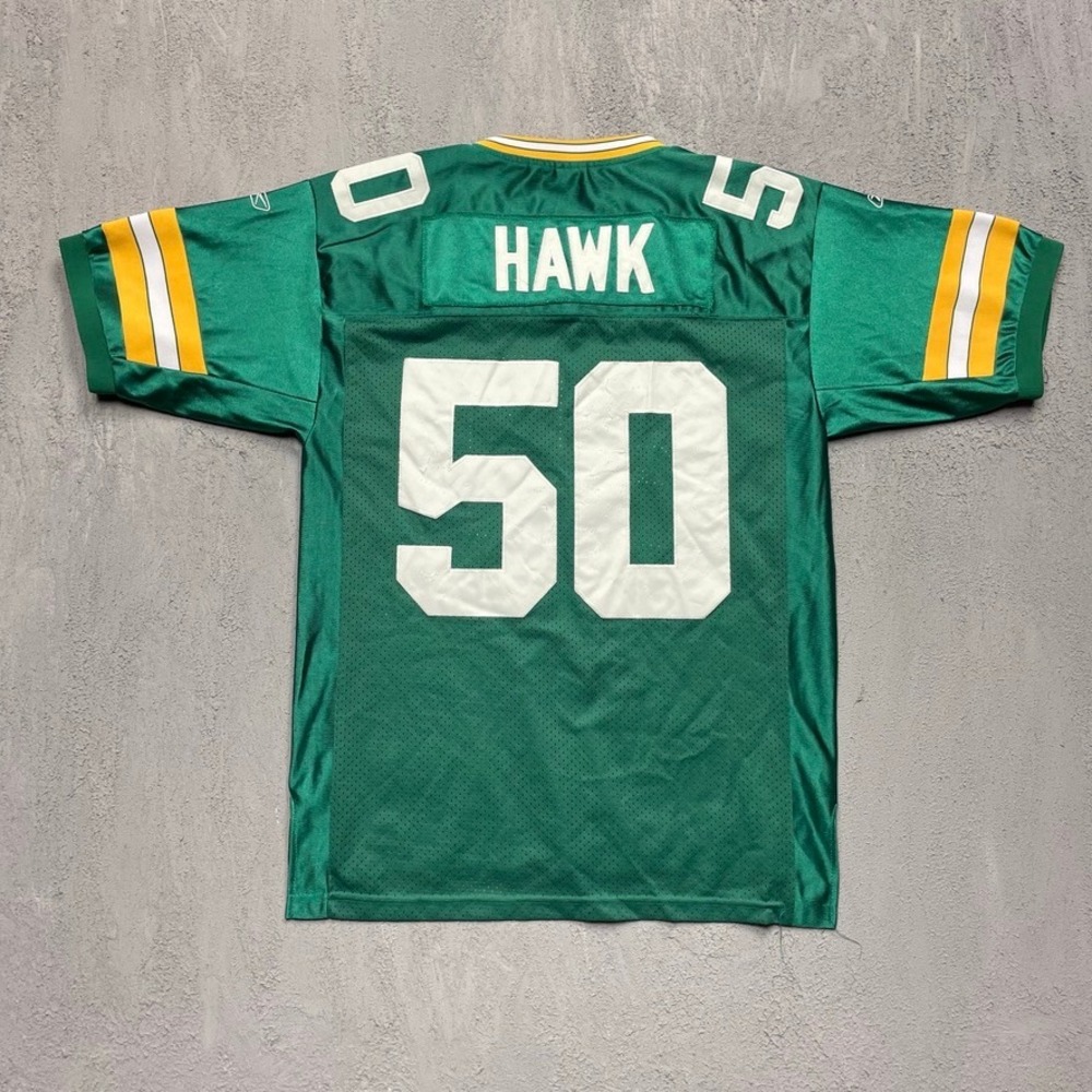 Vintage AJ Hawk Green Bay Packers Football Jersey Mens 48 Green 2000s Reebok